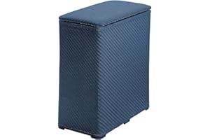 Kiamami Valentina Panier à Linge 70lt en résine thermoplastique Bleu Robinia de