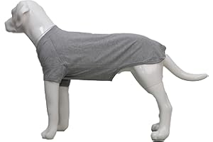 Lovelonglong Pet Clothing Dog Costumes Basic Blank T-Shirt Tee Shirts for Large Dogs Gray XXXXL