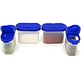 Mahaware Modular Wonder Spice Shaker and Sprinkler Set, 150ml, Set of 4, Blue