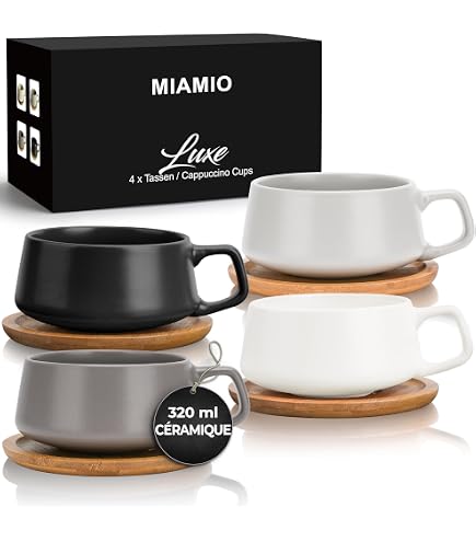 Images D'Orient Set Cadeau 4 Tasses Espresso Porcelaine + Boîte Métal Oiseau De Paradis