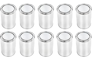 ‎BENBOW BenBow Weißblechdose 10x 1000 ml mit Eindrückdeckel - luftdicht, undurchsichtig, leer, rund - Aufbewahrungsbehälter