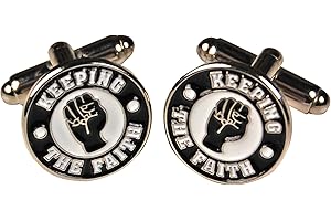 POP ART PRODUCTS Northern Soul Cufflinks - Keeping the Faith Cool Retro Gift for him - fathers day christmas present