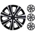 M MOTOS Set 4 Copricerchi Da 15 Pollici – Flessibili, Leggeri, Antigraffio E Antisbiadimento, Installazione Senza Attrezzi