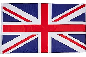 MM Wielka Brytania – flaga Union Jack 150 x 90 cm, odporna na warunki atmosferyczne, wielokolorowa, 16208