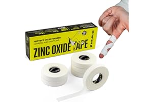 SPORTTAPE 6 rolek taśmy wspinaczkowej 1,25 cm x 10 m – biała – taśma na palec i taśma sportowa do wspinaczki boulderingowej, Jiu-Jitsu, BJJ | taśma fizjoterapeutyczna do piłki ręcznej, siatkówki