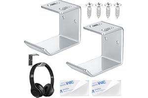 Jttxiu 2 STK Kopfhörerhalterung Wandhalterung, Kopfhörer Halterung, Headset Halterung, Kopfhörerständer Aufhänger für drahtlose und drahtgebundene Kopfhörer