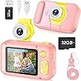 Kids Camera,ARNSSIEN Camera for Kids,2.4in IPS Screen Digital Camera,180°Flip Lens Camera,Children Selfie Camera with Playback Game,Christmas/Birthday Gift for 3 4 5 6 7 8 9 10 Year Old Girl Boy