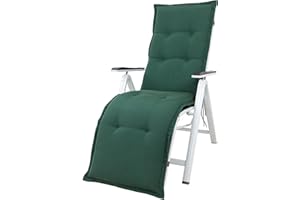 Kettler Polen KETTtex 2147 Auflage Relaxliegen Florence dunkelgrün Sitzpolster 170x50x8 cm (ohne Liege)