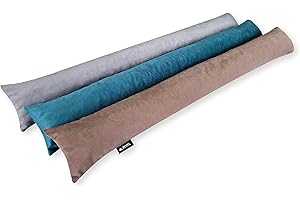 ‎4L TEXTIL 4L Textil Zugluftstopper Durchzugstopper Windstopper für Türen und Fenster Luftzugstopper für Tür Türschlange Türrolle 70 cm 80 cm 90 cm 100 cm 150 cm (Grau, 70 cm)
