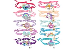 Pinkgarden Braccialetti per ragazze, gioielli per ragazze, braccialetti dell'amicizia, set di braccialetti dell'amicizia, regalo di compleanno, bomboniere, Metallo