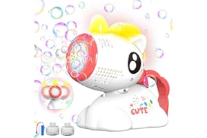 P PANACARE PANACARE Macchina per Bolle di Sapone Unicorn, Bolle di Sapone Oscillanti per Bambini, Oltre 10000 Bubble al Minuto/Batteria Ricaricabile/liquido Incluso,Adatto per Matrimoni/Compleanni/Feste