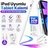 AEE&reg; iPad Uyumlu Stylus Kalem, 2018 ve &Uuml;zeri iPad A16 Air Pro Mini İ&ccedil;in Tablet Kalemi, Palm Rejection Avu&ccedil; İ&ccedil;i Engelleme, Mık