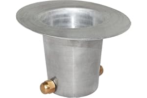 Monarch Rain Chains Aluminum Gutter Adaptor with Brass Bolt for Rain Chain Installation