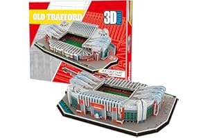 Georgie Porgy Stadion piłkarski, puzzle 3D typu „zrób to sam”, zabawka konstrukcyjna (Old Trafford 138 Sztuk)