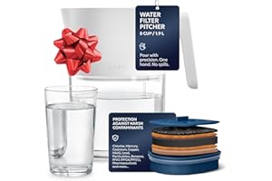 LARQ Carafe filtrante 1,9 L – Filtre Nano Zero élimine le chlore, le plomb, les PFAS et plus encore - Pure White