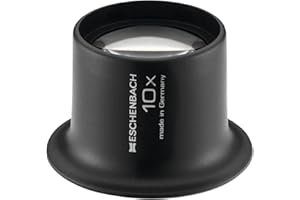 ‎ESCHENBACH Eschenbach Optik Uhrmacherlupe mit 10x-Vergrößerung in Anthrazit und mit asphärischer Linse - Made in Germany