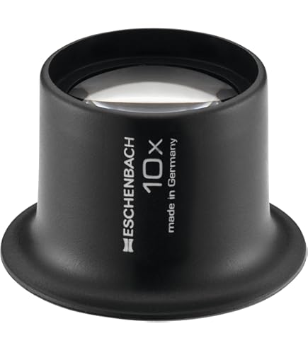 Taschenlupe Leseglas Vision 100mm 2x Vergrößerung Schwarz