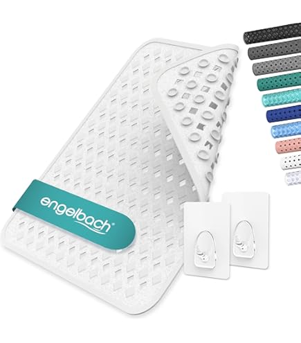 Tappeto Doccia Antiscivolo 53x53 Cm - Materiale Senza BPA, Fori Di Drenaggio, Antimuffa E Facile Da Pulire, Per Bagno Di Casa, Hotel O Palestra - Foto 12