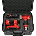 LOTOCASE Hard Case for Milwaukee M12 FUEL 12V 3 Inch Brushless Compact Cut Off Tool Kit - Waterproof Box for Tool | Battery | Charger | Cutting Dust Shroud (Case Only)