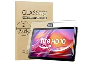 HunDun 2 Stück Schutzfolie für Vortex Btab 10 / Fire HD 10 2023 / Ztab 10/10 Kids Pro, Panzer Schutz Glas Folie Displayschutz