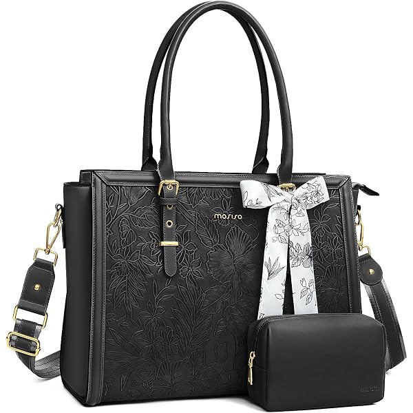 MOSISO USB Port Laptop Tote Bag (17-17.3 Inch), Large Woman Organizer...