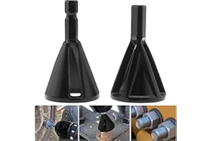SZQIUNUBI Deburring Tool Enlever Bavure Acier Inoxydable Outil De Chanfrein En Acier Inoxydable Externe D'ébavurage Outil À Chanfreiner Rapidement Les Réparations Endommagés Boulons（2 pièces）