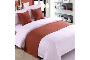 DAYDAY HELPER Weicher Bettläufer, rot, verblasst nicht, einfarbig, Heimdekoration, Bettschals, modisches Bett-Endtuch, modernes Bett-End-Matte für Wohnzimmer, Schlafzimmer, Hotel, 180 x 50 cm