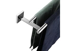 KOKOSIRI Double Towel Rails Bars Bathroom Towel Holder Rack for Bath Kitchen 20 Inches Necklace Holder Wall Mounted Chrome Stainless Steel B5005CH-L20