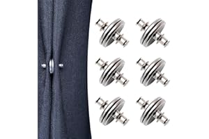 AWAVM 6 Paar Magnetische Vorhangknöpfe, Vorhanglicht, Lichtleckschutz, magnetischer Knopf, Duschvorhang, magnetische Knopfgewichte, um zu verhindern, dass Licht austritt