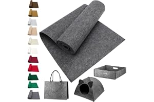 LOMUG Hantverksfilt filtrulle 40 x 250 cm filt metervara 3 mm tjockt filttyg metervara mellangrå, filtmattor att skära till f