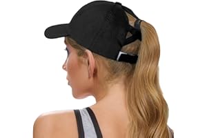 SAHRCH Women Ponytail Baseball Cap - Summer Running Hats Adjustable Sun Caps Ladies