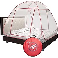 Good knight Mosquito Net for Double Bed, Queen-Size, Strong 30GSM net, High Durability, Foldable, Corrosion Resistant…