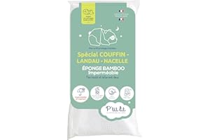 P'tit Lit - Protège Matelas Bébé Bamboo Couffin - Nacelle - Landeau | Alèse Imperméable et Anti Acariens - Viscose de Bamboo - Absorbant et Silencieux