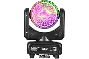 BETOPPER 120 W RGBW Moving Head Light, Betopper 4 en 1 DJ Light, luz LED de escenario con lente única, soporta activación por sonido y DMX512. Luz de discoteca para fiestas, espectáculos