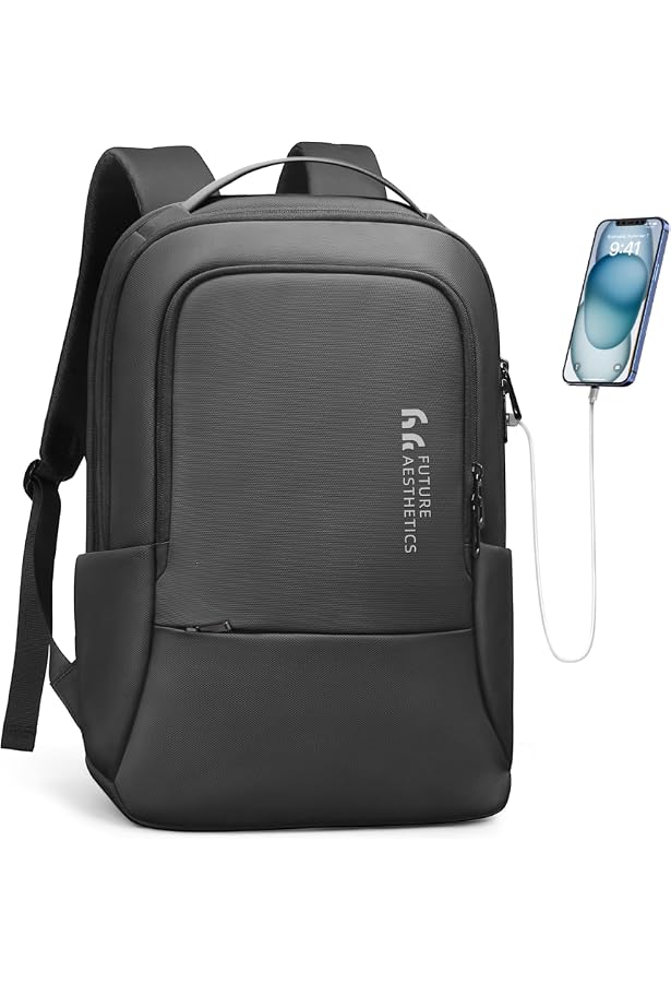 Sac à Dos Ordinateur 15,6 Pouces Heroic Knight - Double Port USB, Imperméable, Léger - Multifonction Avec Compartiments Organisés - Idéal Travail, Voyage, Université