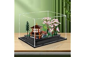 AUSPCERS Vetrina in Acrilico Trasparente per 10315 Zen Garden, Scatola Portaoggetti in Acrilico Antipolvere Compatibile con 10315 (Modello Non Incluso)3mm