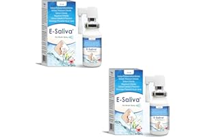 E-SALIVA Spray pour Bouche Sèche, Spray Salive Artificielle, Hydratation et Confort Oral pour la Bouche Sèche, Formule Douce et Rafraîchissante de Longue Durée, Saveur Neutre 15ml DUO PACK