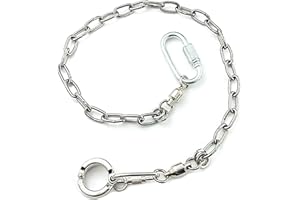 ebamaz Parrot Foot Chain for Small Medium Large Birds Stainless Steel Anklet Ring for Pet Training (NO.15 (14.5mm))