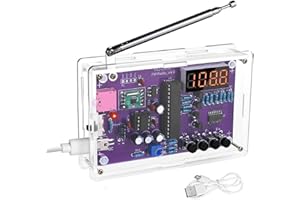Podazz FM Radio Kit Soldering Practice Kit 87-108MHz with 2 Power Supply Modes for Schools, researchers, DIY enthusiasts