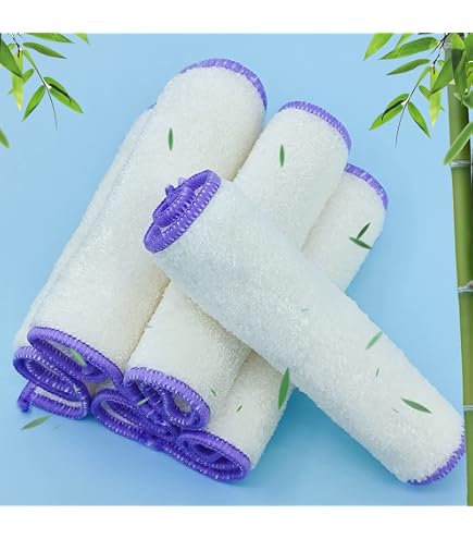 Chiffons En Bambou - Lot De 3, Antibactériens, Sans Peluches, Lavables - Nettoyage Sans Produits Chimiques, Pour Toutes Surfaces - 3