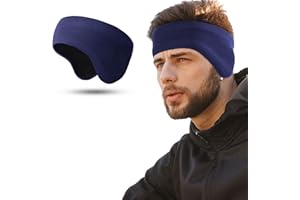 WTACTFUL Dwuwarstwowy polar Pro, ocieplacze na uszy nauszniki na zimną pogodę opaski na uszy dla mężczyzn kobiet narciarstwo bieganie jazda na rowerze