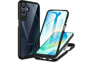 CENHUFO Coque Samsung A16 5G/4G / A17 5G / A26 5G, Antichoc Housse avec Protection d'écran, 360° Téléphone Etui Transparent Case Intégrale Coque pour Samsung Galaxy A17 5G / A16 5G/4G / A26 5G -Noir