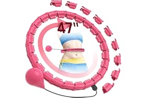 UNIGUARDIAN Hula Hoop Fitness Dimagrante, 24 nodi Staccabili Hula Hoop per Dimagrire, Utilizzato per Adulti Principianti, Fitness e Perdita di Peso
