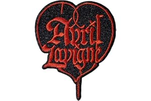 ROCK OFF OFFICIALLY LICENSED PRODUCTS Avril Lavigne Heart Woven Patch