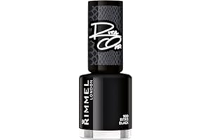 Rimmel - Vernis à Ongles 60 Seconds Super Shine Rita Ora Shades of Black - Ultra Brillance et Longue Tenue - Séchage Rapide - 900 Rita'S Black - 8ml