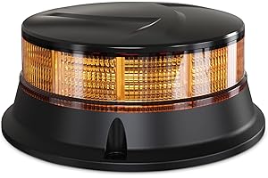 ‎AGRIEYES Agrieyes Rundumleuchte 12V/24V, 4.2 inch LED Traktor Rundumleuchte, Permanente Befestigung, Warnleuchte Auto, Gelbe Rundumleuchte fürs Auto, Warnblitzer KFZ LKW