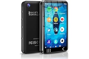 HIFI WALKER G7 Reproductor MP3 Android - Bluetooth WiFi, 144GB (16GB internal + 128GB), Spotify, Pantalla Táctil, Youtube