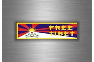 AKACHAFACTORY Free Tibet' Self-Adhesive Sticker for Car/Motorcycle