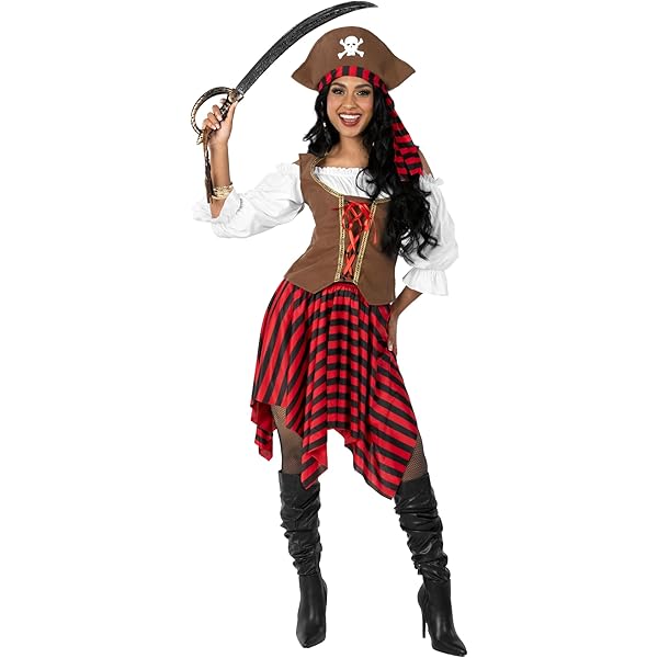 Disfraz Mujer Halloween Talla Plus Size Morph Disfraz Pirata Mujer