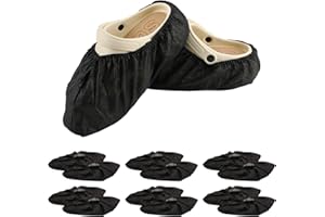 Modloan Waterproof Non-Slip Shoe Covers,50 Pcs Overshoes Disposable Black,Disposable Overshoes,Suitable for Keeping Floors or Carpets Clean and Tidy Suitable for Most Adults,Unisex